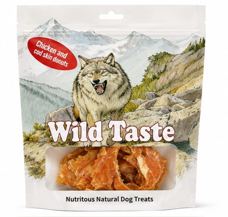 WIld Taste Chicken and cod skin donuts 80g