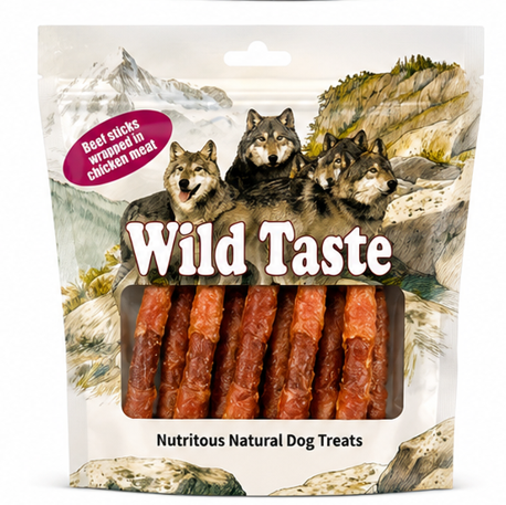 Wild Taste chicken Wrapped in beef sticks 500g