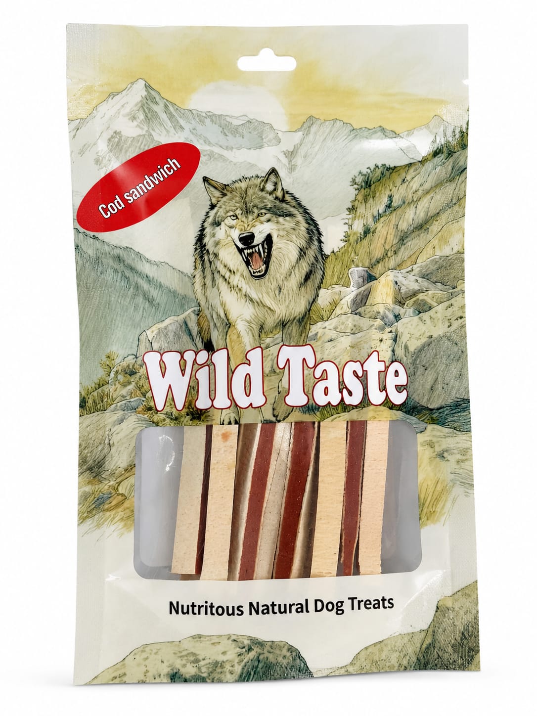 Wild Taste Cod Sandwish 80g