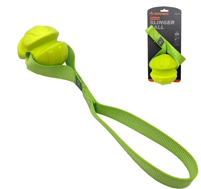 SKIPDAWG Dog Toss Ball with Loop