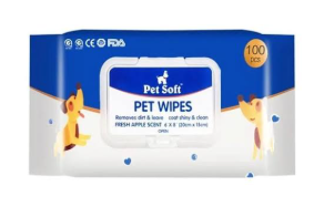 Pet Soft Pet Wet Wipes 100pcs